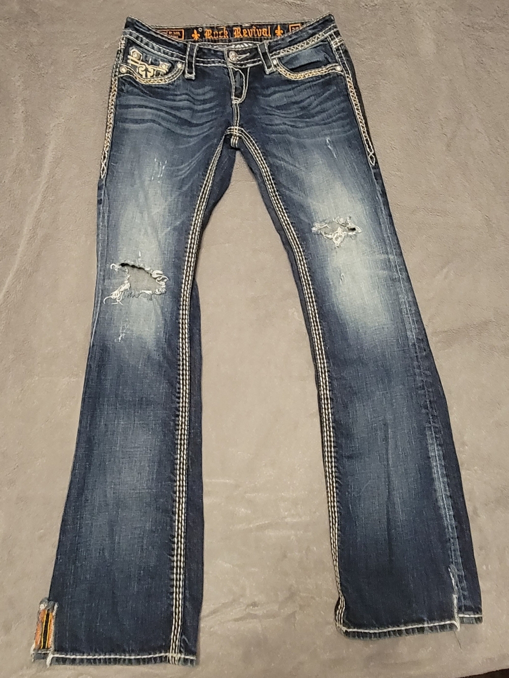 Rock Revival Women’s Distressed Blue Jeans